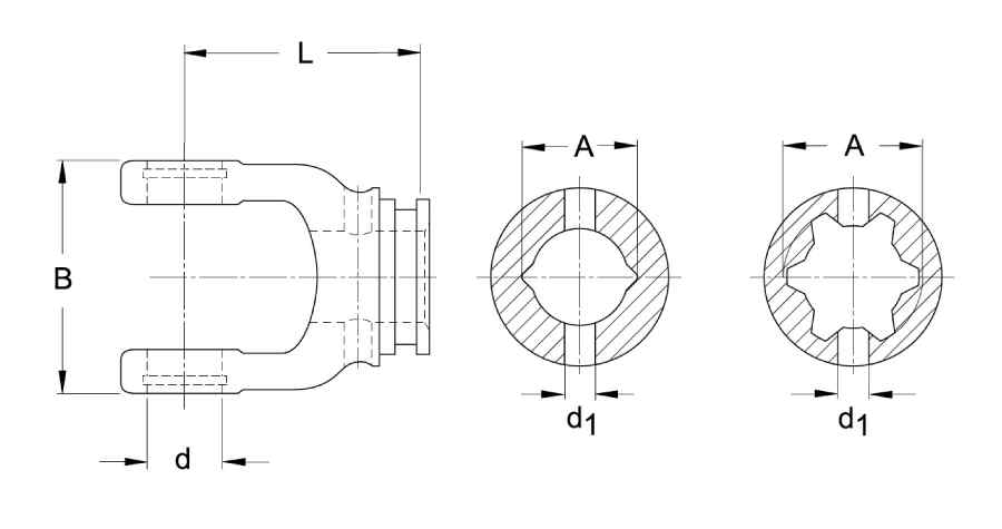 Horquilla RG P600 Walterscheid - Esquema