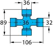 Cruceta transmisión homocinética WWE 2580 Walterscheid